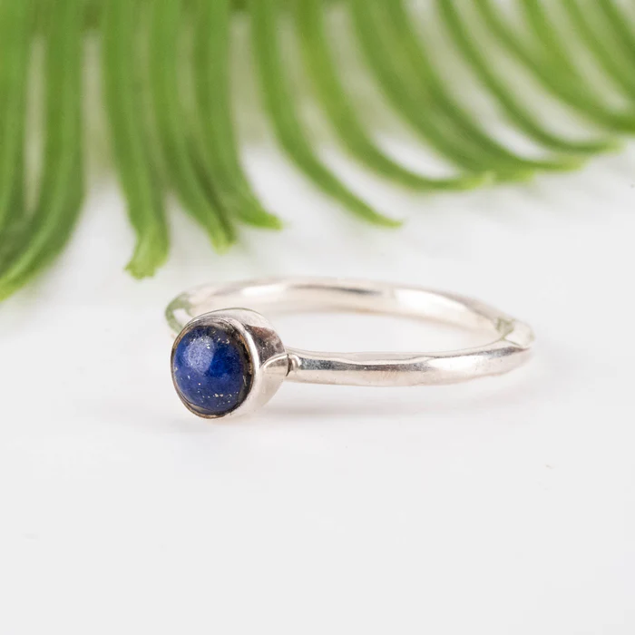 Lapis Lazuli Ring 5mm Size 7.5